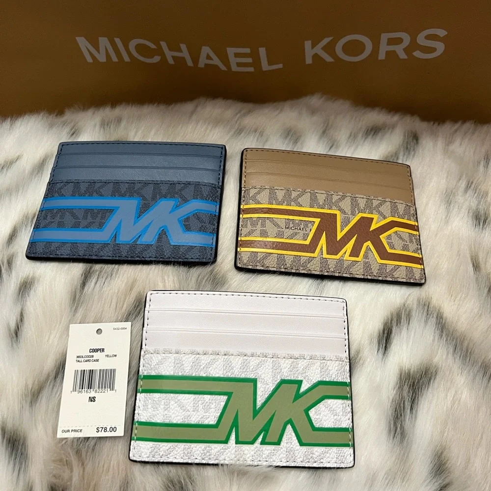 Michael Kors Tall Card Case NWT - Blue - Picture 4 of 4